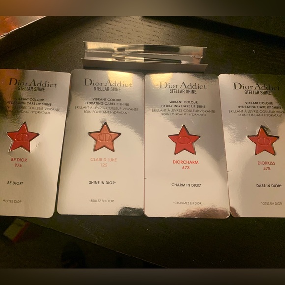 Dior Stellar Shine Lip Samples + mini lip brush - Picture 2 of 3